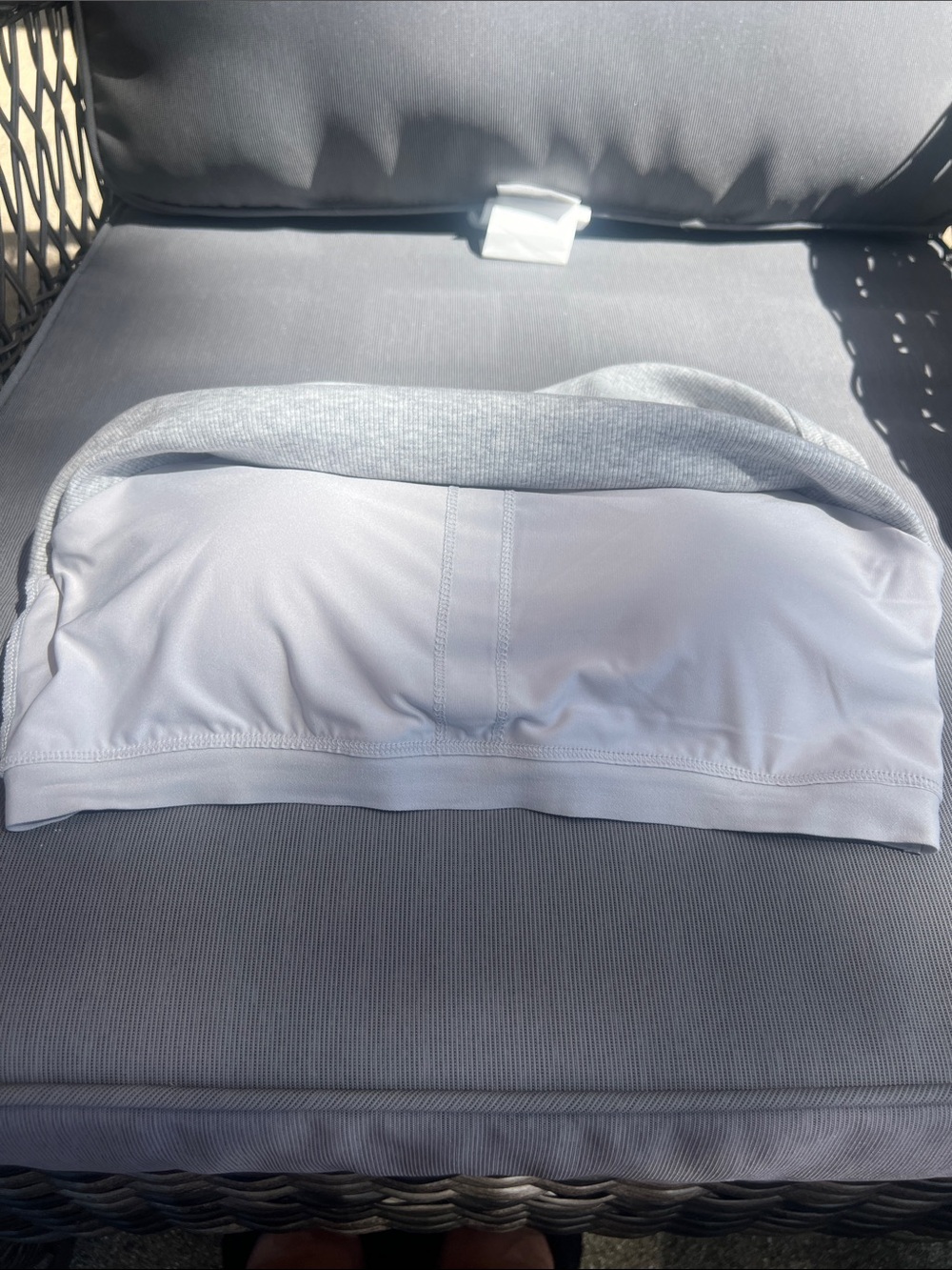 Avia Light Gray Ribbed Racerback Tank - Picture 5 of 5